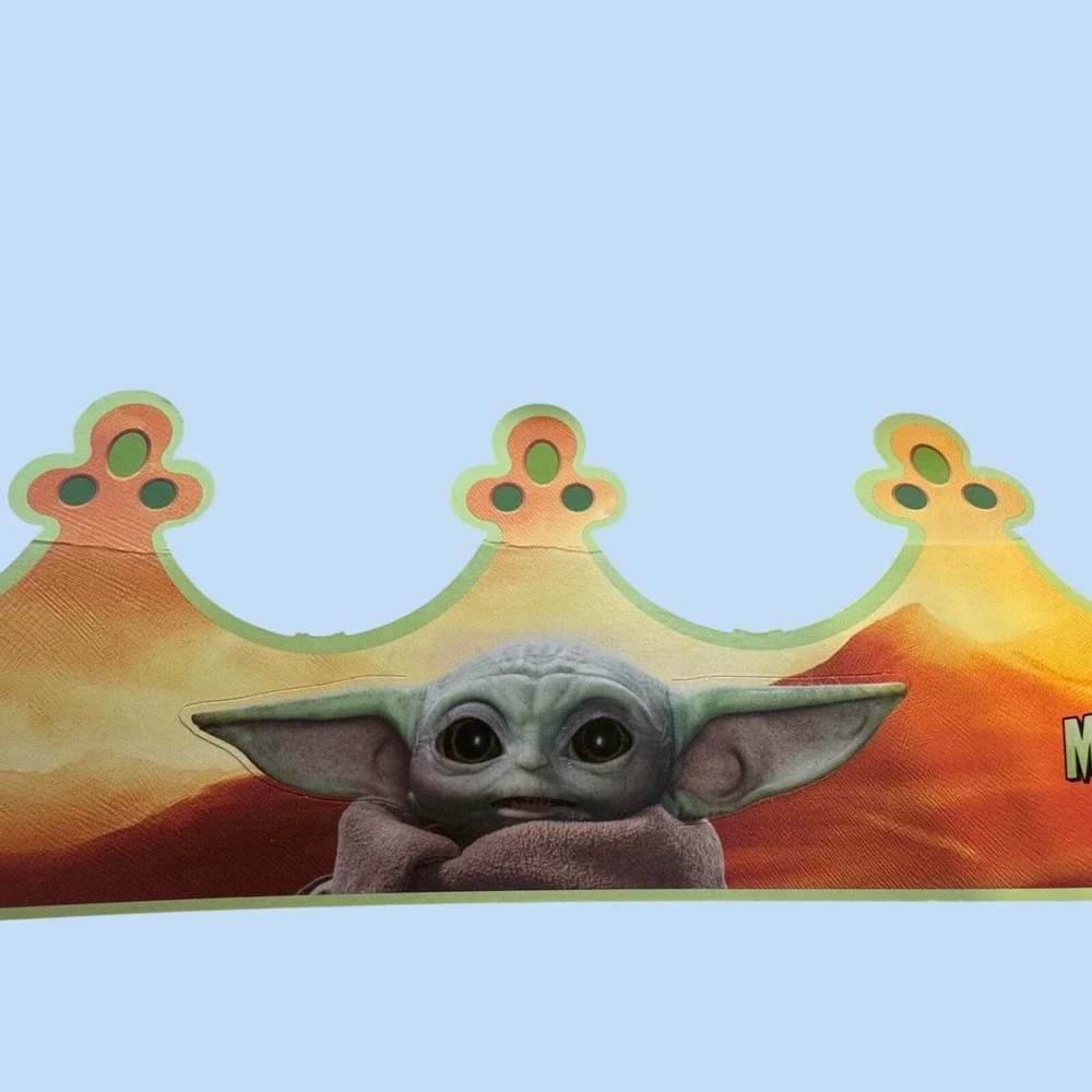 Burger King The Mandalorian Grogu Crown Set Kids Paper Movie Promo‎ Multi